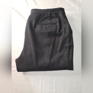 Lauren Ralph Lauren 100% Wool Herringbone Dress Pants Womens Plus Size 16W Gray